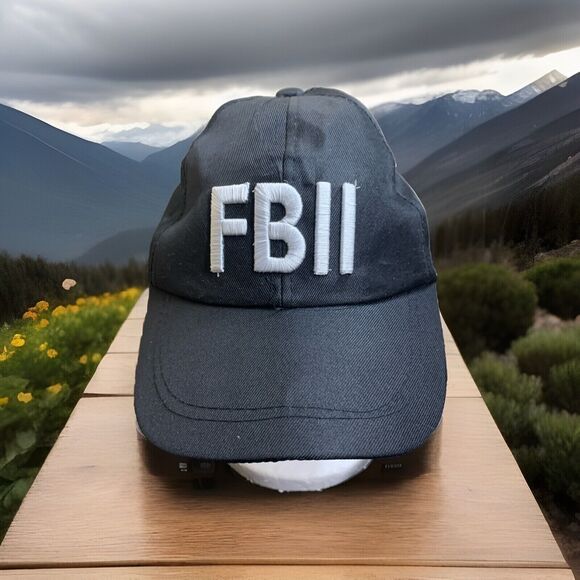 FBII Alarm Systems Hat Cap Black Adult Used Snapback Novelty Funny B5 D - Picture 1 of 7